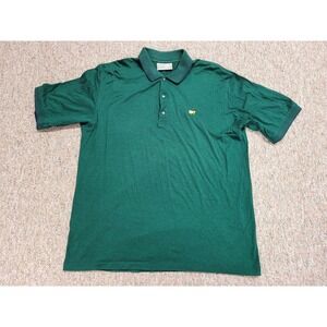 Augusta National Golf Polo Shirt Mens XL Green Masters Slazenger Casual Cotton